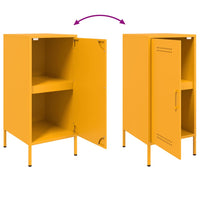 Credenza Giallo Senape 36x39x79 cm in Acciaio 843018