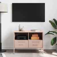 Mobile TV Rosa 68x39x50,5 cm in Acciaio Laminato a Freddo 843044