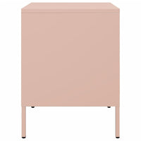 Comodini 2pz Rosa 36x39x50,5cm in Acciaio Laminato a Freddo 843057