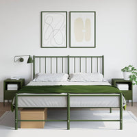 Comodini 2 pz Verde Oliva 36x39x50,5 cm Acciaio Laminato Freddo 843063