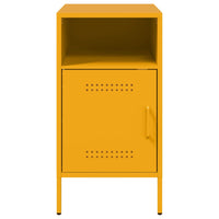 Comodino Giallo Senape 36x39x68cm in Acciaio Laminato a Freddo 843072