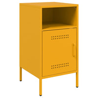 Comodini 2pz Giallo Senape 36x39x68cm Acciaio Laminato a Freddo 843073