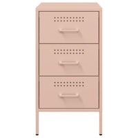 Comodino Rosa 36x39x68cm in Acciaio Laminato a Freddo 843080