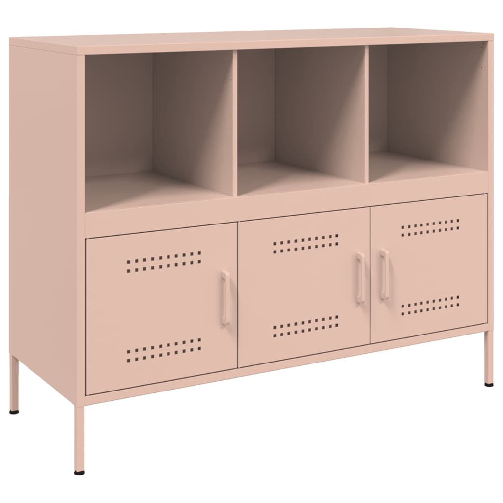 Credenza Rosa 100,5x39x79 cm in Acciaio Laminato a Freddo 843091