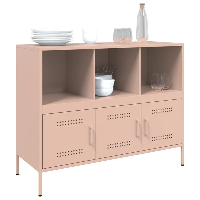 Credenza Rosa 100,5x39x79 cm in Acciaio Laminato a Freddo 843091