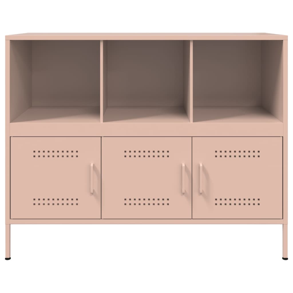 Credenza Rosa 100,5x39x79 cm in Acciaio Laminato a Freddo 843091