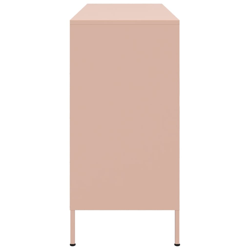 Credenza Rosa 100,5x39x79 cm in Acciaio Laminato a Freddo 843091