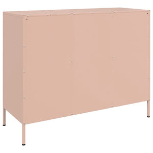 Credenza Rosa 100,5x39x79 cm in Acciaio Laminato a Freddo 843091