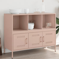 Credenza Rosa 100,5x39x79 cm in Acciaio Laminato a Freddo 843091