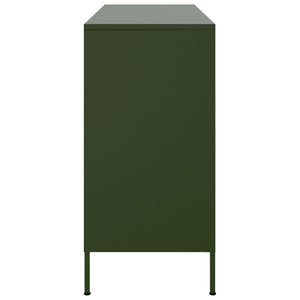 Credenza Verde Oliva 100,5x39x79 cm in Acciaio 843094