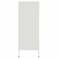 Credenza Bianca 68x39x101,5 cm Acciaio Laminato a Freddo 843107