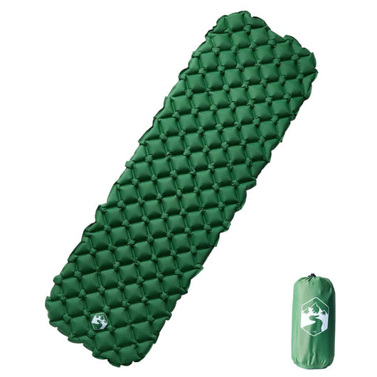 Materasso da Campeggio Gonfiabile Verde 190x58x6 cm 4007116