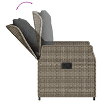 Set da Bistrò 3 pz con Cuscini Grigio in Polyrattan 3262768