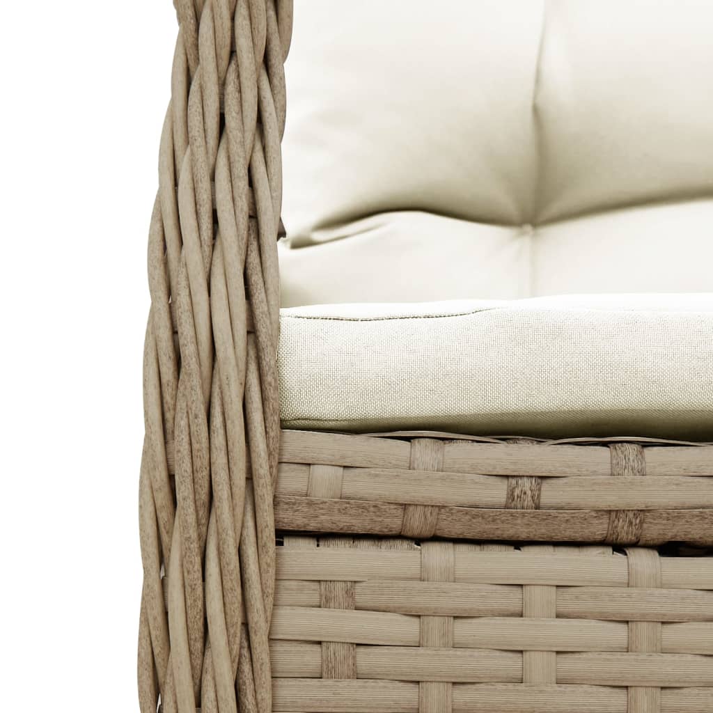 Set da Bistrò 3 pz con Cuscini Beige in Polyrattan 3262774