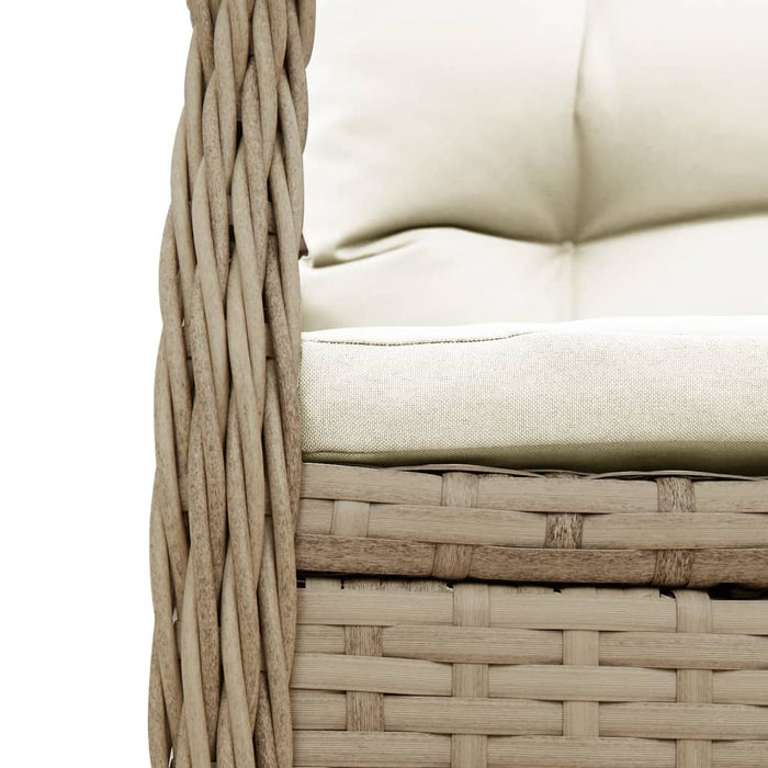 Set da Bistrò 3 pz con Cuscini Beige in Polyrattan 3262774