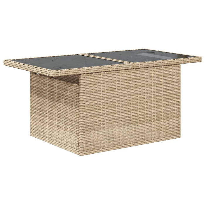 Set Divano da Giardino 5 pz con Cuscini Beige in Polyrattan 3266348