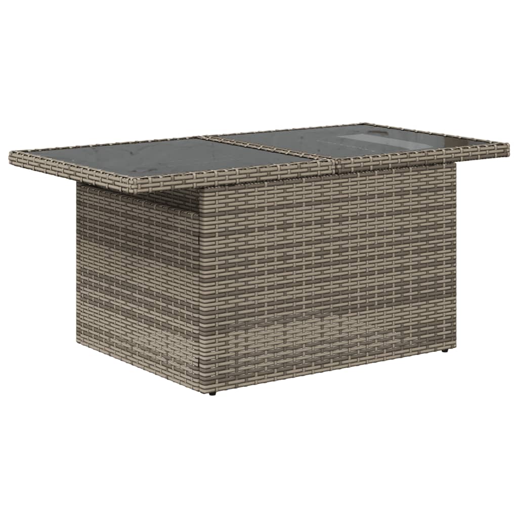 Set Divano da Giardino 5 pz con Cuscini Grigio in Polyrattan 3266350