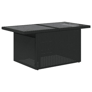 Set Divani da Giardino con Cuscini 7pz Nero Polyrattan 3266375