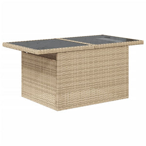 Set Divani da Giardino 7 pz con Cuscini Beige in Polyrattan 3266379