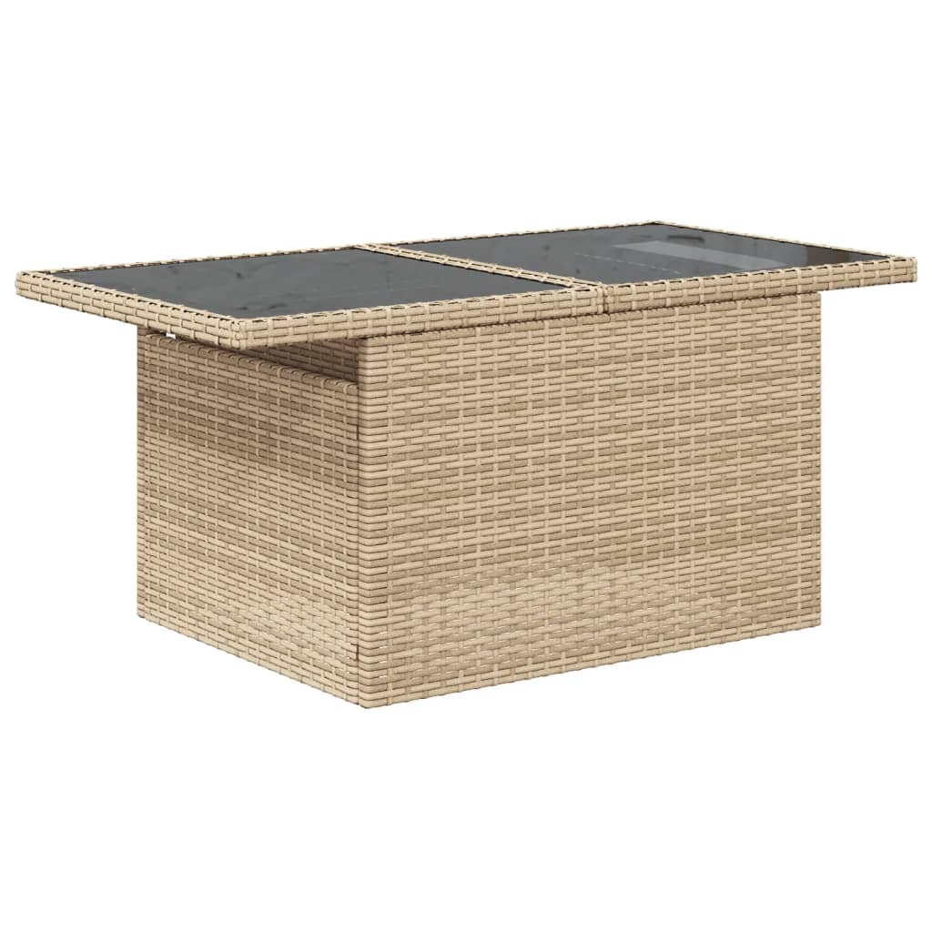 Set Divano da Giardino 8 pz con Cuscini Beige in Polyrattan 3266409