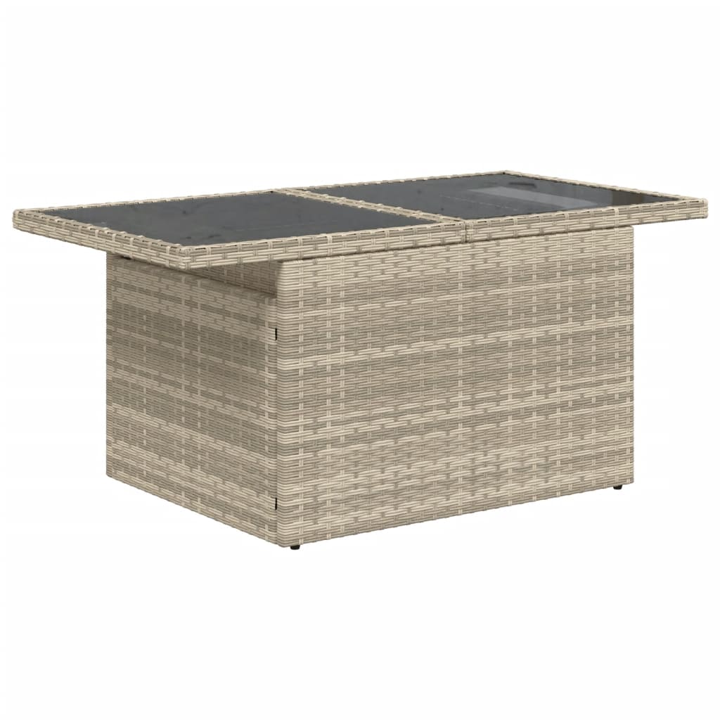 Set Divano da Giardino 6pz con Cuscini Grigio Chiaro Polyrattan 3266592