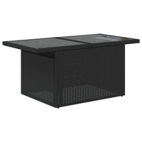 Set Divani da Giardino 11 pz con Cuscini in Polyrattan Nero 3266875