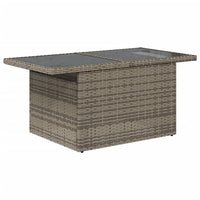 Set Divano da Giardino 5 pz con Cuscini Grigio in Polyrattan 3267250