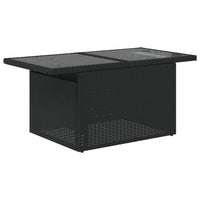 Set Divani da Giardino con Cuscini 7pz Nero Polyrattan 3267286