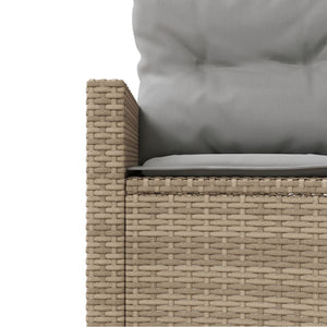 Set Divani da Giardino Semicircolare 2 pz in Polyrattan Beige 3262063