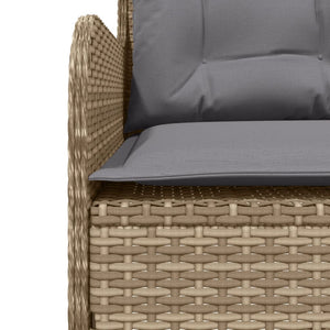 Set Divani da Giardino 2 pz con Cuscini Beige in Polyrattan 3262081