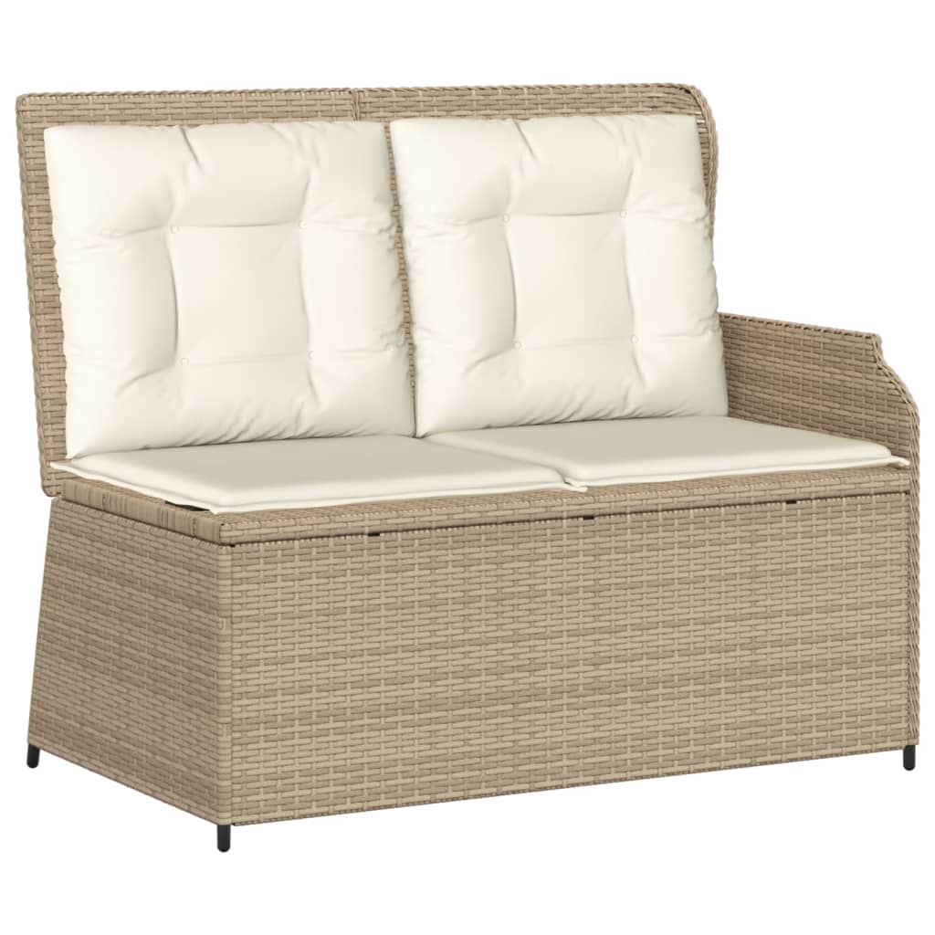 Set Divani da Giardino 4 pz con Cuscini in Polyrattan Beige 3262148