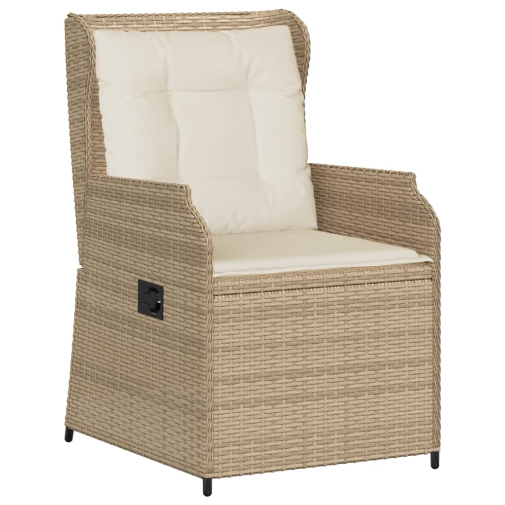 Set Divani da Giardino 5 pz con Cuscini in Polyrattan Beige 3262153