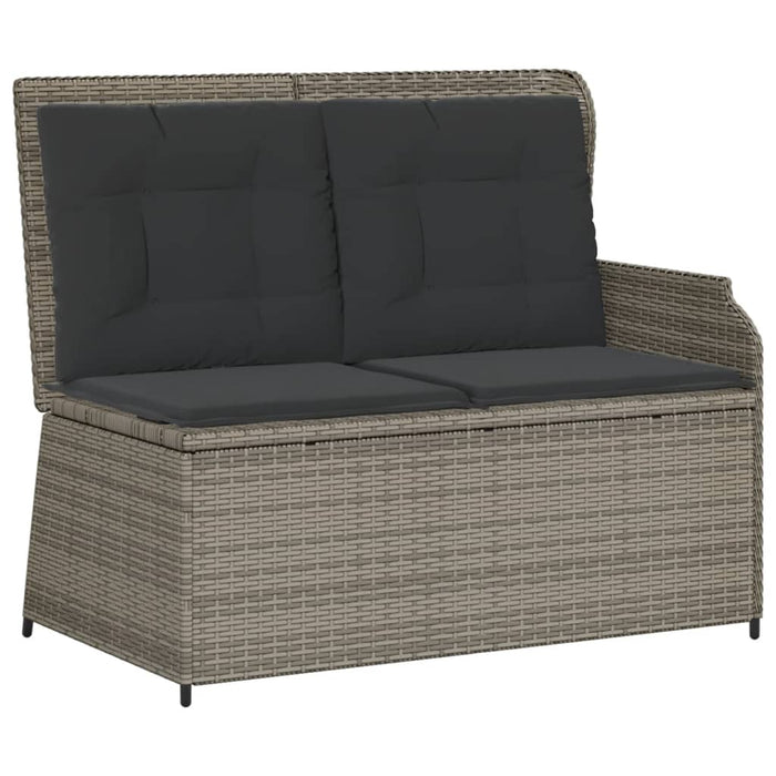 Set Divani da Giardino 6 pz con Cuscini in Polyrattan Grigio 3262156