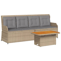 Set Divani da Giardino 3 pz con Cuscini in Polyrattan Beige 3262445