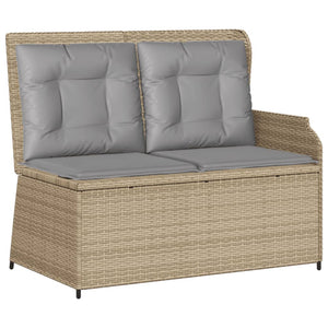 Set Divani da Giardino 3 pz con Cuscini in Polyrattan Beige 3262445