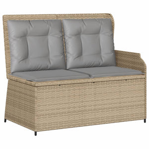 Set Divani da Giardino 6 pz con Cuscini in Polyrattan Beige 3262469