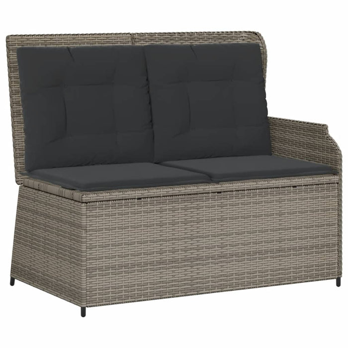 Set Divani da Giardino 5 pz con Cuscini in Polyrattan Grigio 3262472