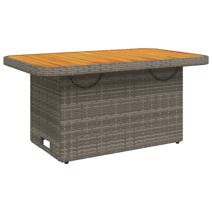 Set Divani da Giardino 5 pz con Cuscini in Polyrattan Grigio 3262472