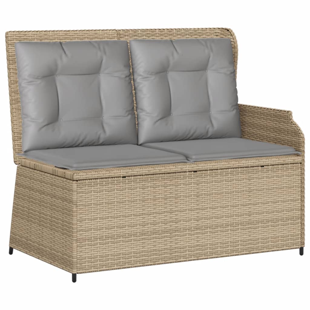 Set Divani da Giardino 5 pz con Cuscini in Polyrattan Beige 3262473