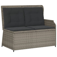 Set Divani da Giardino 3 pz con Cuscini Grigio in Polyrattan 3262588