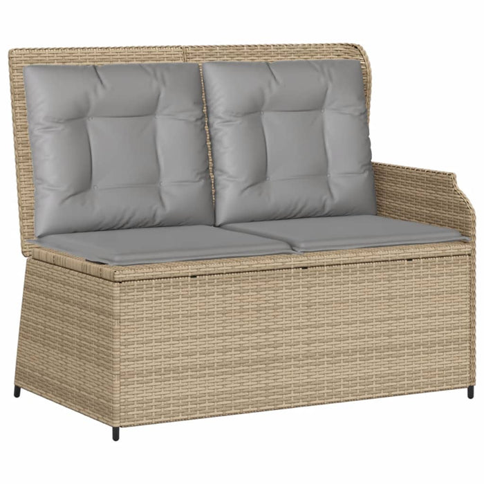 Set Divano da Giardino 3 pz con Cuscini Beige in Polyrattan 3262589