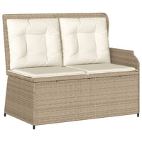 Set Divano da Giardino 3 pz con Cuscini Beige in Polyrattan 3262590