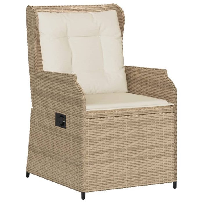 Set Divani da Giardino 5 pz con Cuscini in Polyrattan Beige 3262738