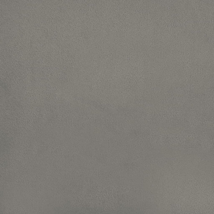 Giroletto senza Materasso Grigio Chiaro 120x190 cm Velluto 3269625