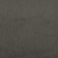 Giroletto a Molle con Materasso Grigio Scuro 120x190 cm Velluto 3269844