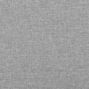 Giroletto a Molle con Materasso Grigio Chiaro 120x190cm Tessuto 3269923