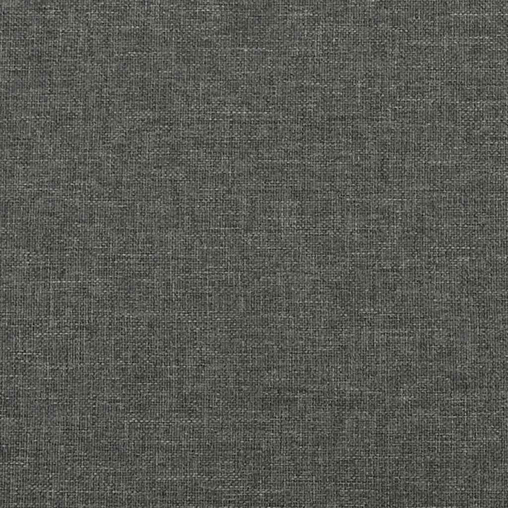 Giroletto a Molle con Materasso Grigio Scuro 120x190cm Tessuto 3269952