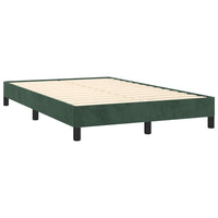 Letto a Molle con Materasso e LED Verde Scuro 120x190cm Velluto 3270174