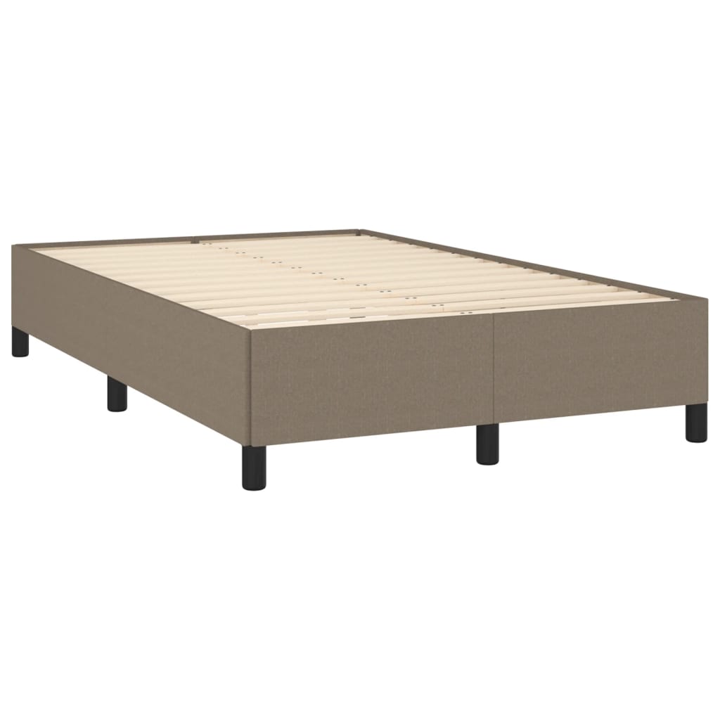 Letto a Molle con Materasso e LED Tortora 120x190 cm in Tessuto 3270187