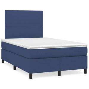 Letto a Molle con Materasso e LED Blu 120x190 cm in Tessuto 3270189